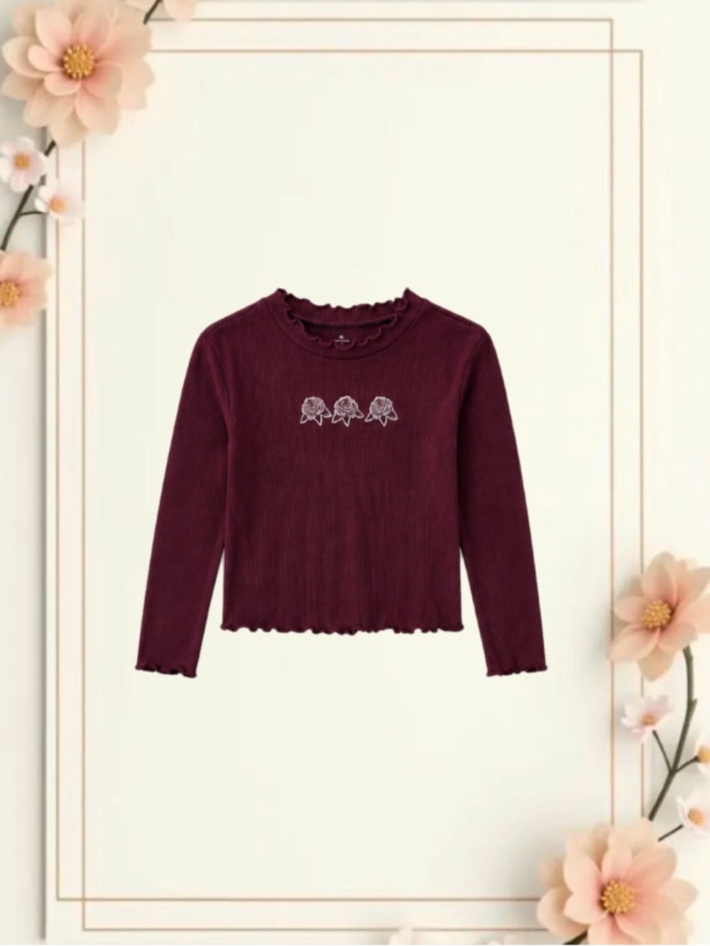 Girl’s Mairices Long-Sleeve Top